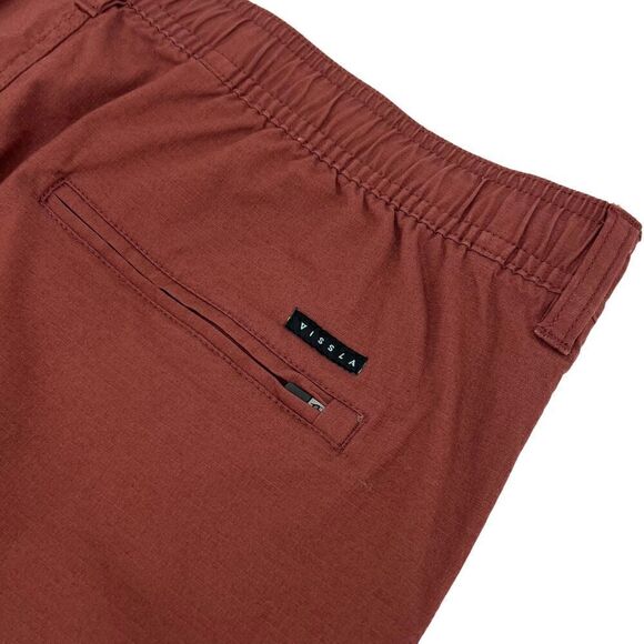 VISSLA Men's The Wall Eco 18.5" Walkshort Organic Cotton Blend Brick XL - Picture 6 of 13